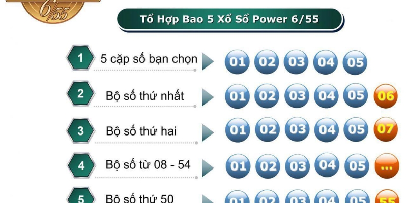 Mẹo dự đoán Vietlott 6 55 chuẩn chỉnh, đánh là trúng 